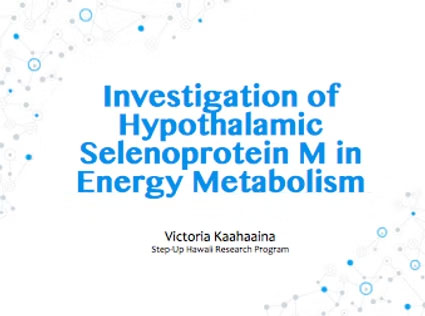 Victoria Kaahaaina presentation